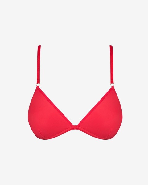 Sensual Red Smooth Bra