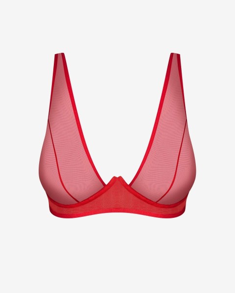 Sensual red bra