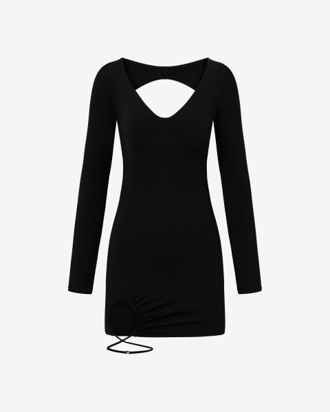 Melody Elegance Black Mini Dress