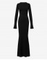 Lucky - Elegantes Schwarzes Meerjungfrau-Abendkleid