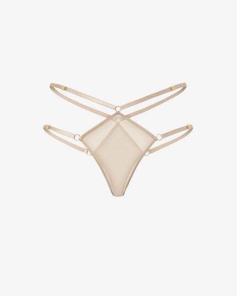 Nude Mesh Elegance Thong