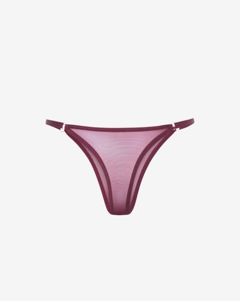 Ginny Burgundy Thongs