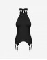Leona – black halterneck lingerie bodysuit