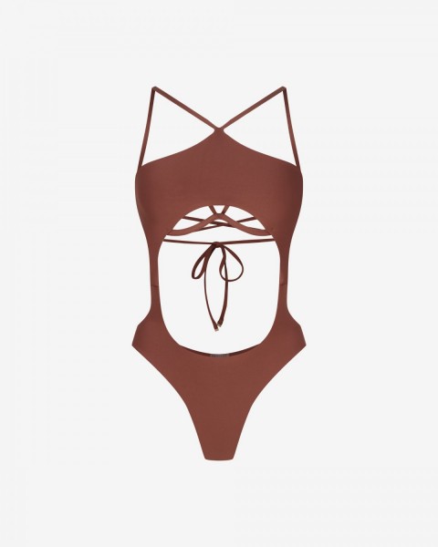 vane-brown-one-piece-swimsuit-front