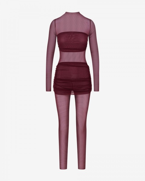 Ambra burgundy jumpsuit
