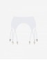 Madeline white garter belt